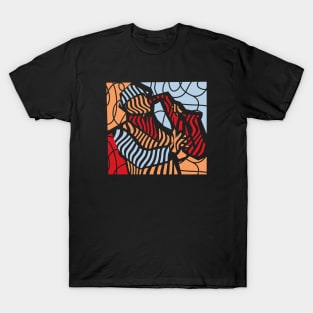 Abstract Saxophone Musician Fancy Style T-Shirt